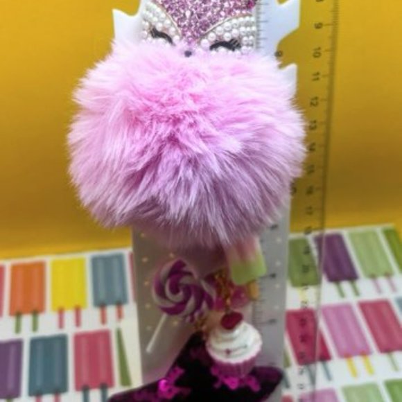 NWOT - Pink Fox Backpack Charm - Picture 2 of 11